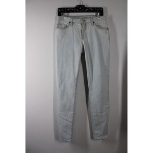 Joie 29 Indigo Haze Mid-Rise Skinny Jeans Light Wash Stretch Denim Made in USA